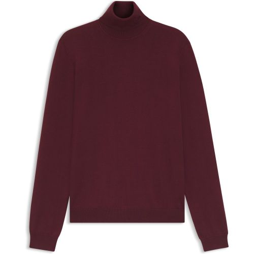 Pull Regular à col roulé en laine vierge - HUGO - Modalova