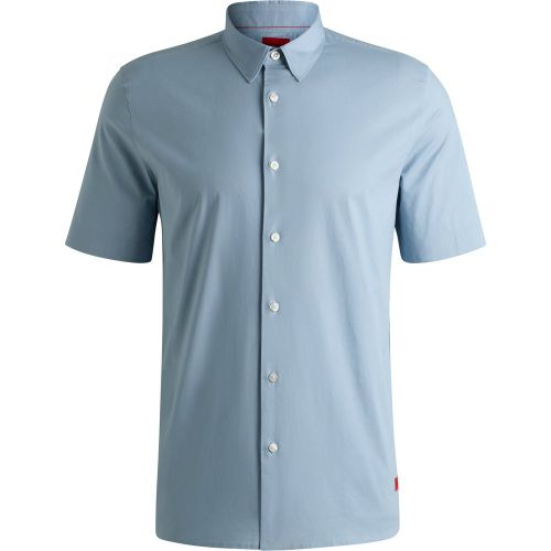 Chemise Relaxed en toile de coton stretch - HUGO - Modalova