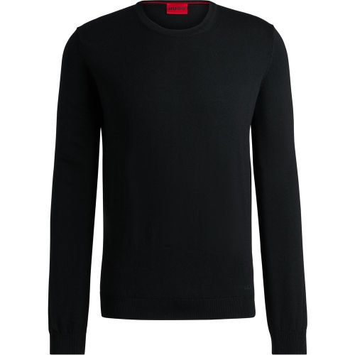 Pull en laine vierge avec logo brodé - HUGO - Modalova