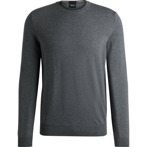 Pull Regular en laine vierge avec logo brodé - Boss - Modalova