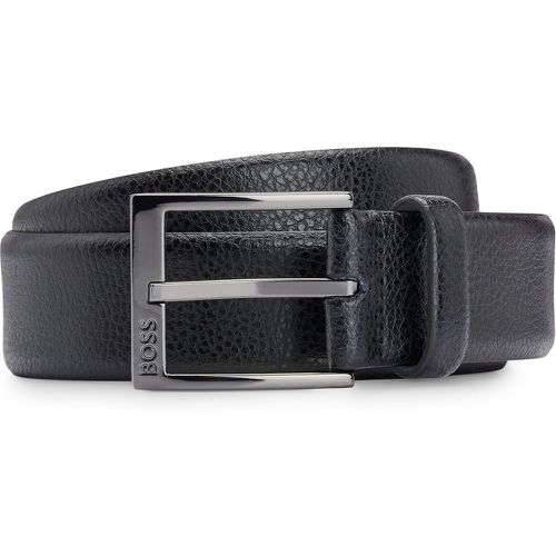 Ceinture en cuir italien grainé avec boucle logo - Boss - Modalova