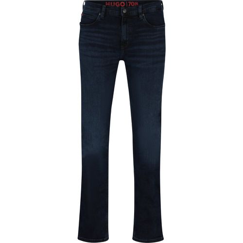 Jean Slim Fit en denim stretch bleu-noir - HUGO - Modalova