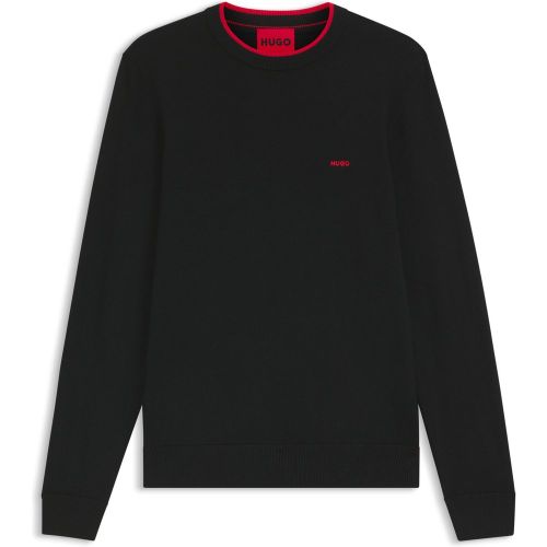 Pull Regular Fit en coton mélangé - HUGO - Modalova