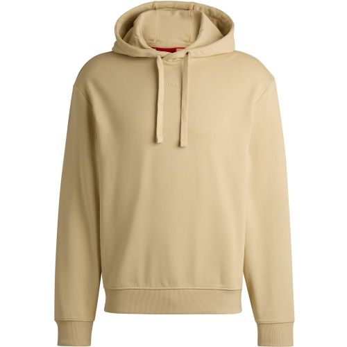 Sweat à capuche Relaxed en molleton de coton avec logo imprimé - HUGO - Modalova