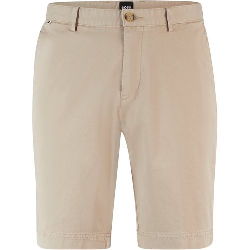 Short Slim Fit en gabardine de coton stretch - Boss - Modalova