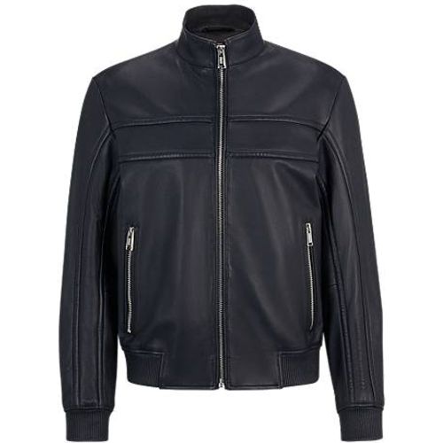 Veste en cuir nappa Porsche x à logo emé - Boss - Modalova