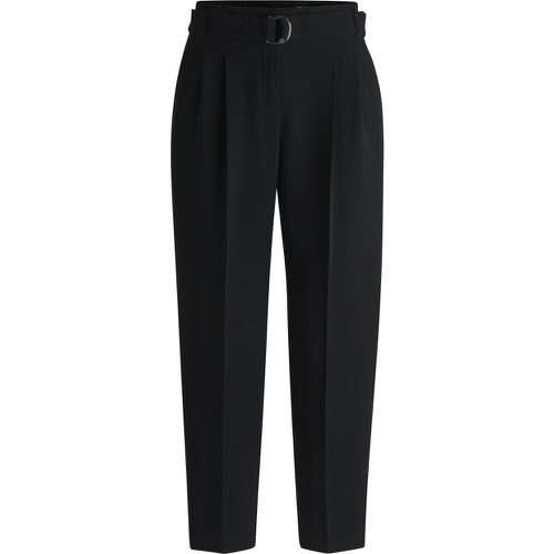 Pantalon court Regular en crêpe infroissable - Boss - Modalova