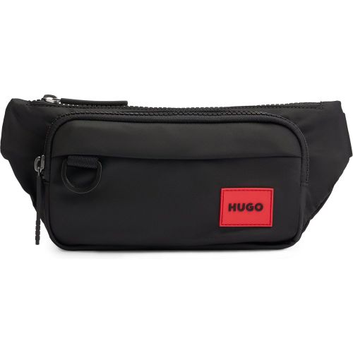 Sac ceinture avec étiquette logotée rouge - HUGO - Modalova
