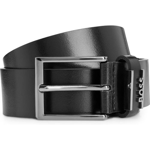 Ceinture en cuir italien avec passant à logo - Boss - Modalova