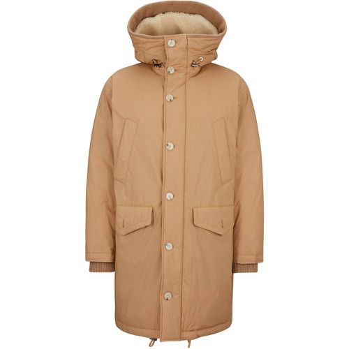 Parka en coton mélangé déperlant, garnie de duvet - Boss - Modalova