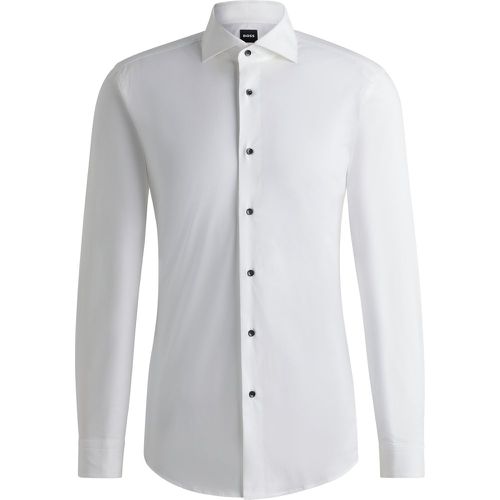 Chemise habillée Slim Fit en coton stretch facile à repasser - Boss - Modalova