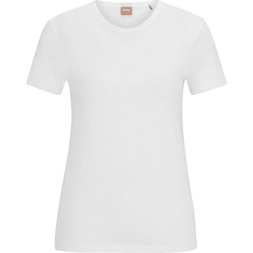 T-shirt Regular Fit en coton flammé - Boss - Modalova