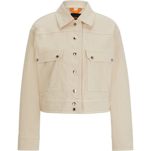 Veste Relaxed Fit en twill de coton stretch - Boss - Modalova