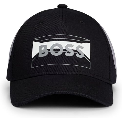 Casquette en twill de coton avec logo de la saison contrastant - Boss - Modalova