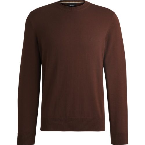 Pull en coton à logo brodé - Boss - Modalova