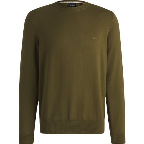 Pull en coton à logo brodé - Boss - Modalova