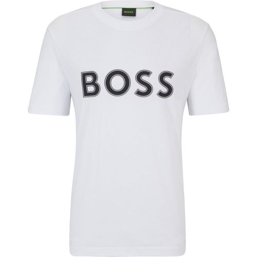 T-shirt Regular Fit en jersey de coton à logo imprimé - Boss - Modalova