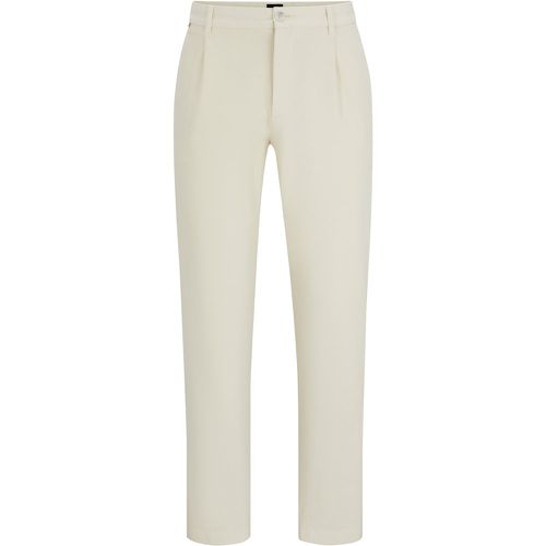 Pantalon Regular Fit en coton stretch structuré - Boss - Modalova