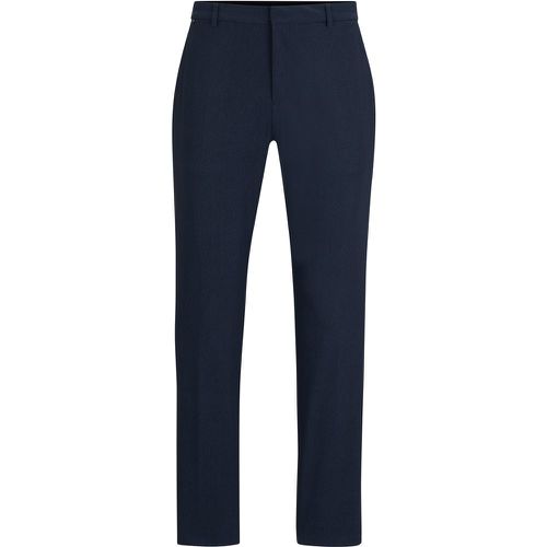 Pantalon Slim Fit en jersey stretch performant à micro motif - Boss - Modalova