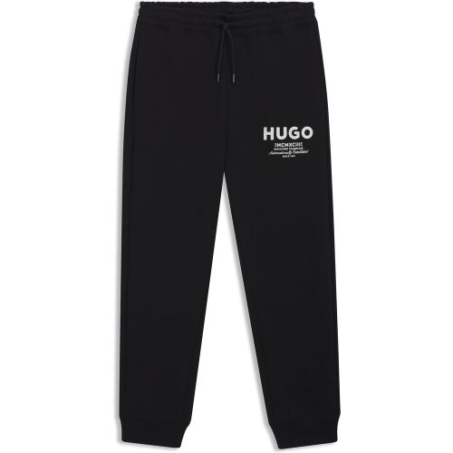 Bas de survêtement en molleton de coton avec logo imprimé - HUGO - Modalova