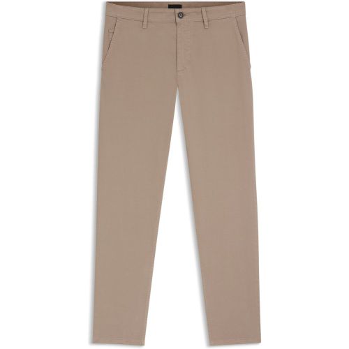 Chino Tapered en satin de coton stretch - Boss - Modalova