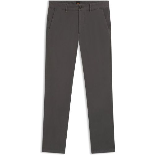Chino Slim en satin de coton stretch - Boss - Modalova