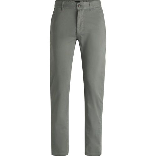 Chino Slim Fit en coton stretch satiné - Boss - Modalova