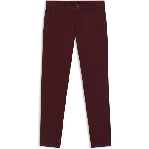 Chino Slim en satin de coton stretch - Boss - Modalova
