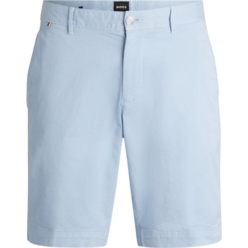 Short Slim Fit en twill de coton stretch - Boss - Modalova