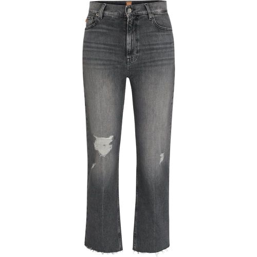 Jean Slim Fit en denim stretch gris - Boss - Modalova