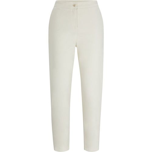 Pantalon en coton mélangé avec taille élastique - Boss - Modalova