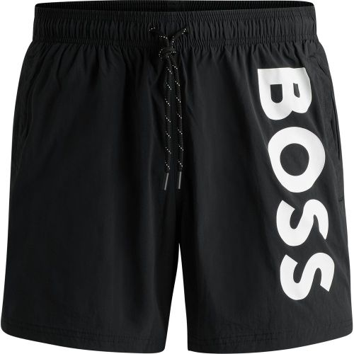 Shorts de bain à logo imprimé vertical - Boss - Modalova