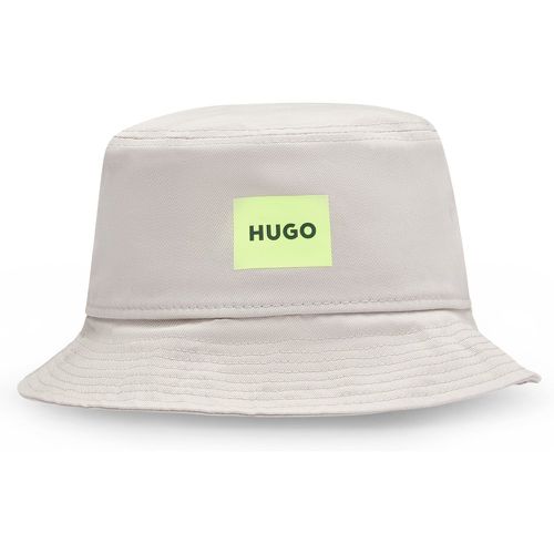Bob en twill de coton avec étiquette logo - HUGO - Modalova