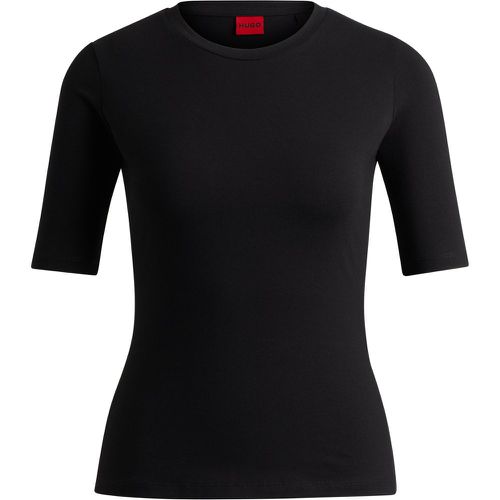 T-shirt Slim en coton, modal et stretch - HUGO - Modalova