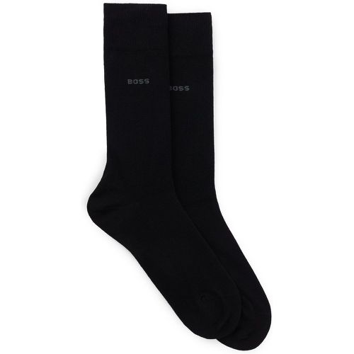 Lot de deux paires de chaussettes mi-mollet en coton mélangé - Boss - Modalova