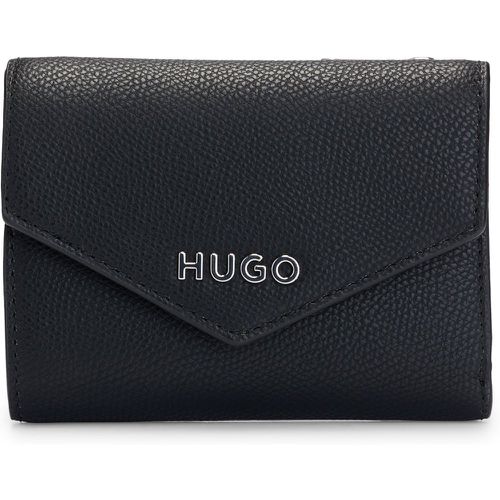 Portefeuille en similicuir grainé avec logo - HUGO - Modalova