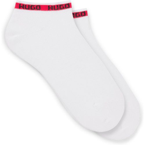 Lot de deux paires de chaussettes hauteur cheville à logos - HUGO - Modalova