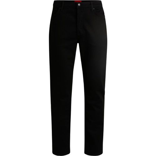 Jean Tapered en denim stretch noir - HUGO - Modalova