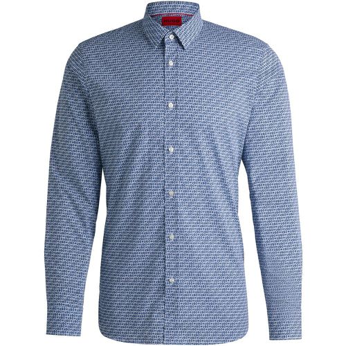 Chemise Extra Slim en popeline de coton imprimée - HUGO - Modalova