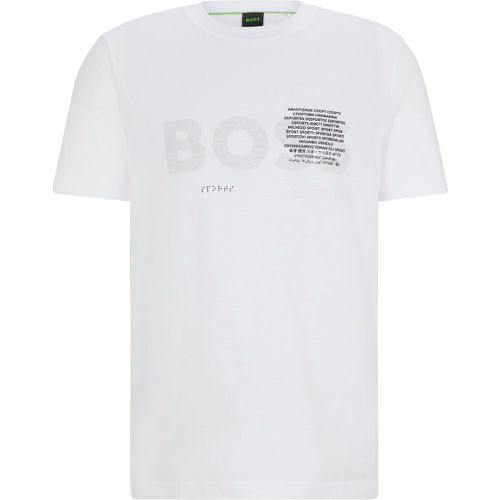 T-shirt Regular en jersey de coton avec motif artistique emblématique - Boss - Modalova