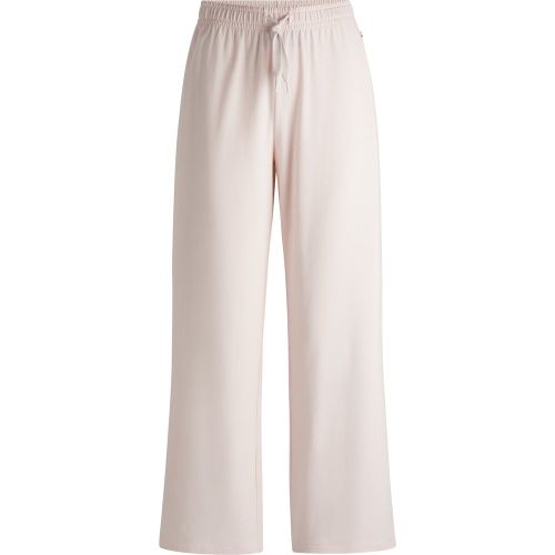 Bas de pyjama en coton stretch avec logos - Boss - Modalova