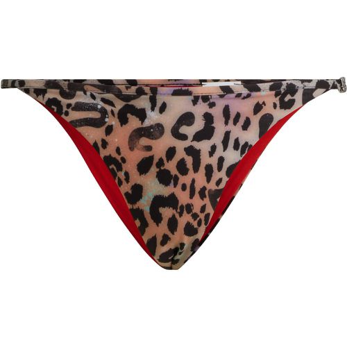 Bas de bikini à imprimé léopard avec breloque à logo revisité - HUGO - Modalova