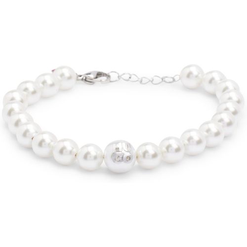 Bracelet à logos revisités avec perles authentiques et perle synthétique - HUGO - Modalova