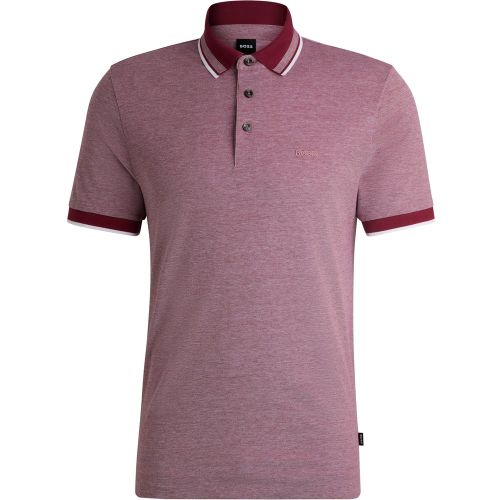 Polo en piqué de coton Oxford avec logo - Boss - Modalova