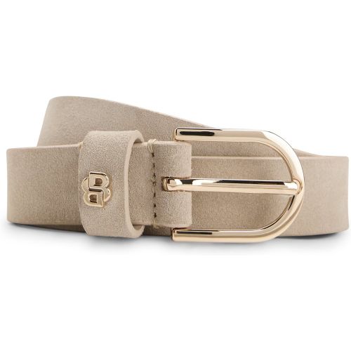 Ceinture en cuir suédé avec monogramme Double B - Boss - Modalova