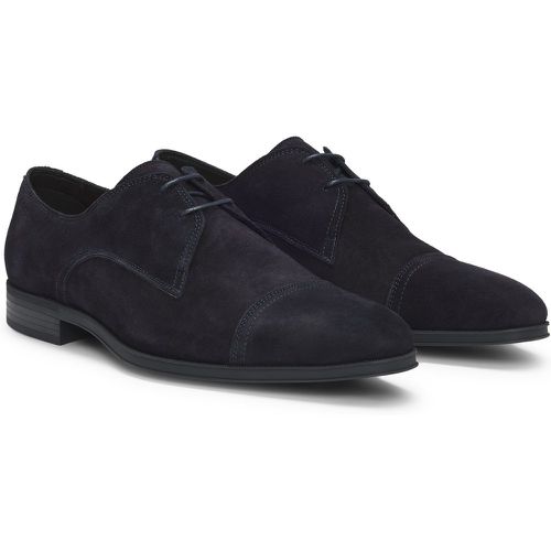 Chaussures derby en cuir suédé à bout droit - Boss - Modalova