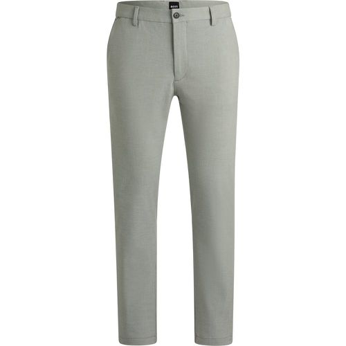 Pantalon Regular en Panama stretch chiné - Boss - Modalova