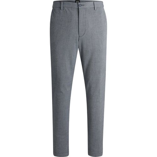 Pantalon Regular en Panama stretch chiné - Boss - Modalova