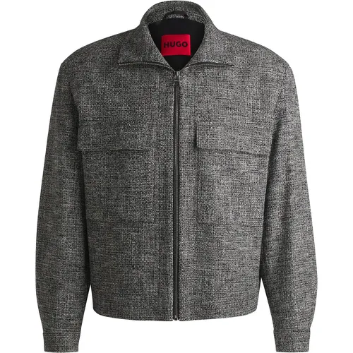 Veste moderne en tweed mouliné - HUGO - Modalova