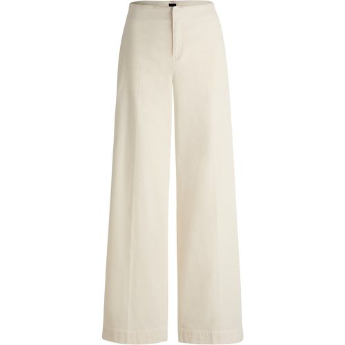 Pantalon Regular en velours de coton stretch - Boss - Modalova